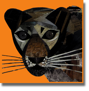 Designer Cat - Yellow Orange Designer Cat - Yellow Orange